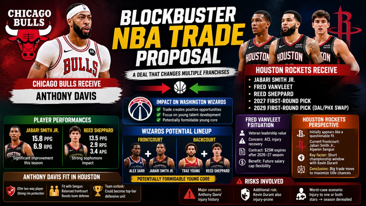 Anthony Davis to Bulls, Rockets Go All-In Trade Analysis, Wizards Impact & NBA Future Outlook
