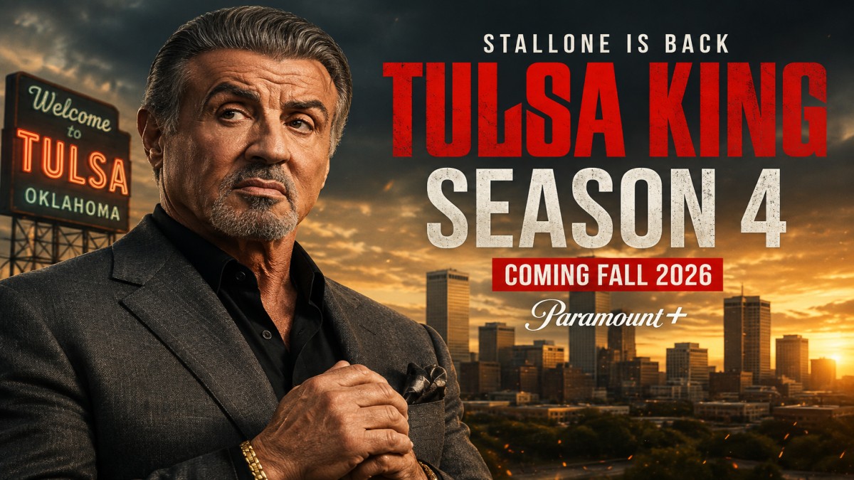 Sylvester Stallone as Dwight Manfredi in Tulsa King Season 4 on Paramount+.