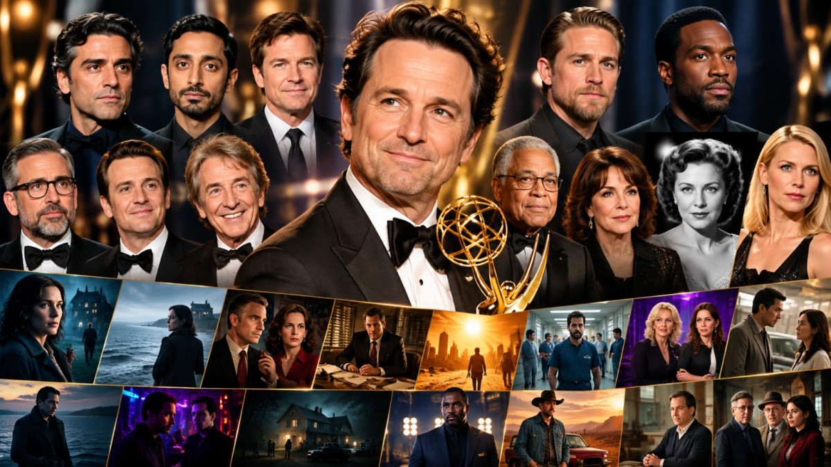 2026 Emmy Awards golden statuette on awards night stage