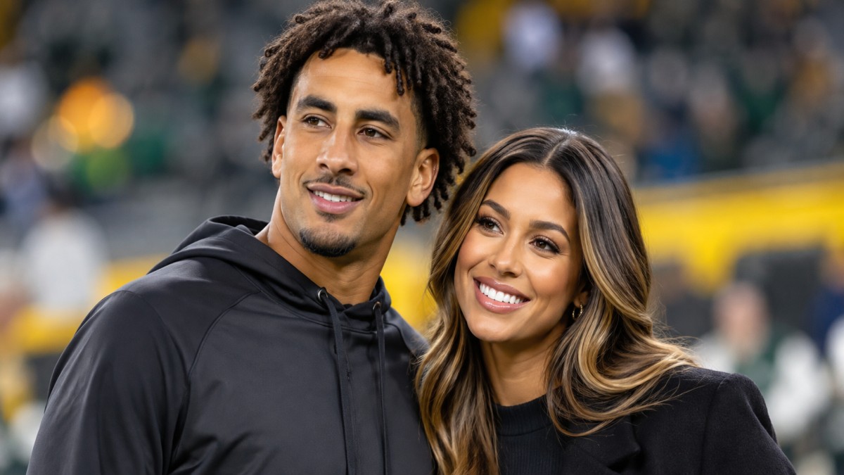 Jordan Love and wife Ronika Stone together